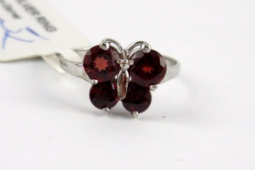 N32 granat ring - granat, rund