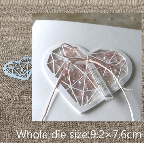 Diy herzform metall - metall, stencil