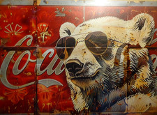 Retro Blechschild   COCA COLA