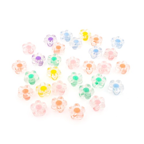 Vintageparts acrylperlen blume - acrylperlen,