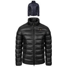 Blauer Belmont Daunenjacke Herren Winterjacke Steppjacke Anorak Parka