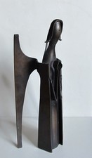 Vintage Bronze Skulptur Engel