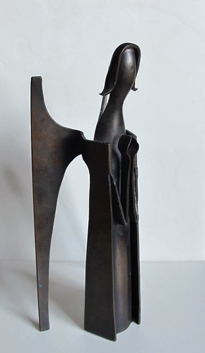 Vintage bronze skulptur engel - vintage,