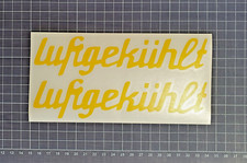 4 Aufkleber "Luftgekühlt" 80