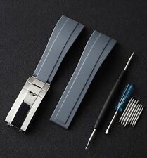 20mm 21mm 22mm Kautschuk Armband Compatible für Rolex Daytona Strap GMT Master 2