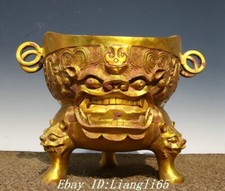Old Bronze Ware Gold Dragon
