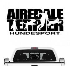 Airedale Terrier Hundesport Auto Aufkleber Hund Folie Waterside Bingley Sport 
