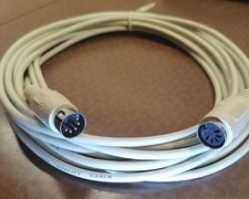 5 Pol DIN rund Kabel Stecker – Buchse, ca. 6m