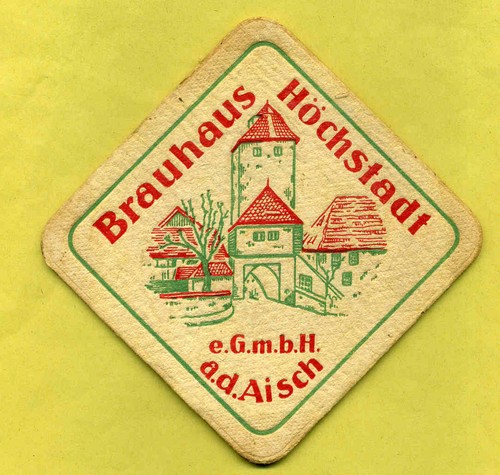 Bierdeckel brauhaus höchstadt - bierdeckel,