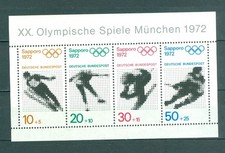 Germany 1972. Souvenir Sheet