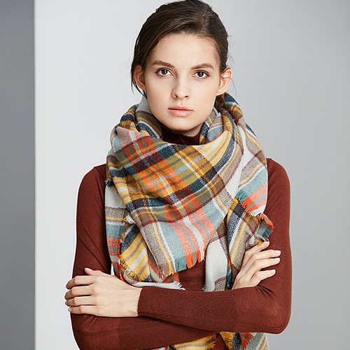 Xxl karo schal tartan scarf - xxl,