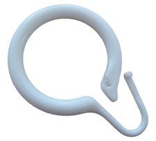 rewagi® 10-100 Duschvorhangringe Ø 35 mm  Weiß Kunststoff Gardinenstange Gardine