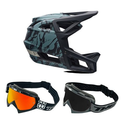 Fox kinder mtb helm combo - fox,