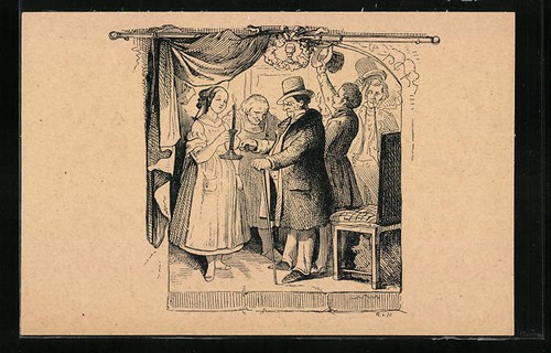 Künstler ludwig richter - künstler-ak,