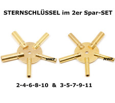 Sternschlüssel, Uhrenschlüssel Aufziehschlüssel Uhren Schlüssel 4 Varianten NEU 