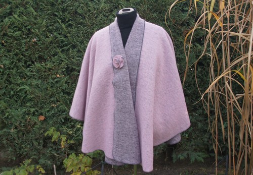 Damen woll wende cape - woll-wende, /
