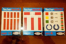 Fischertechnik Zusatzpackungen mot. 12, mini-mot 13 und em 4, komplett mit OVP