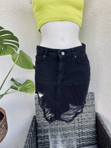 Damen jeansrock schwarz - jeansrock, s