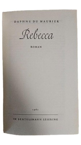 Rebecca daphne maurier - daphne,