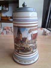 Bierkrug mit deckel - bierkrug,