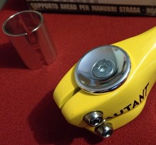 3ttt Mutant Rennrad Vorbau, 1" / 1 1/8" Ahead, 100mm, gelb, inkl. Ahead-Cap, NEU