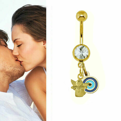 Bauchnabelpiercing mit