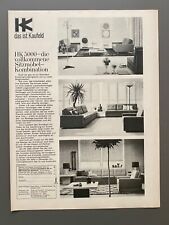 Hans Kaufeld Polstermöbelfabrik Brake Möbel 1968 Vintage Ad Werbung Reklame