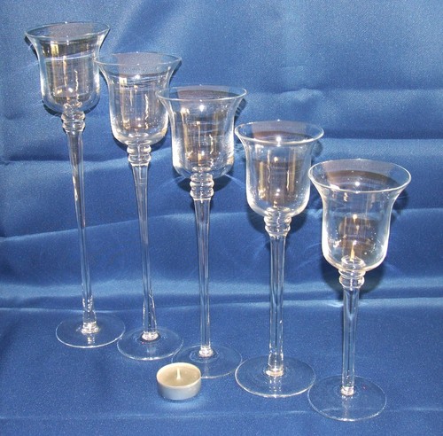 Glas kerzen leuchter - 5,