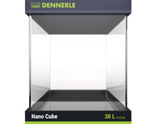 Aquarium DENNERLE Nano Cube 30 l mit schwarzer Rückwandfolie, Schaumstoffunterla