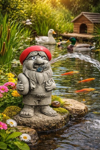 Wasserspeier zwerg bademann - ",