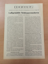 Deutz Luftgekühlte Schleppermotoren Sonderdruck  Prospekt Traktor M3