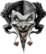 Aufkleber Narr Harlekin