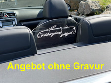 Windschott ohne Gravur hinten VW EOS Fahren mit vier Personen NEU
