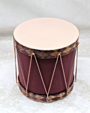 Deko Trommel, dunkel rot mit