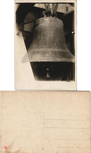 Ansichtskarte glocke 1928 - ansichtskarte,