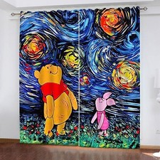 Maßgefertigte Vorhänge 06.Winnie the Pooh Schlafzimmer Verdunklung UV-Schutz