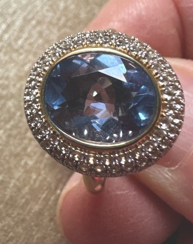 Ring 375 flourit und - gg,
