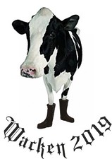 45cm Car Sticker Cow Wellies
