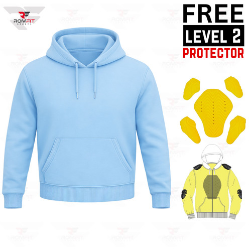 Sky blue lined motorcycle - lined,