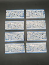 8x Jugendstil Keramikfliesen