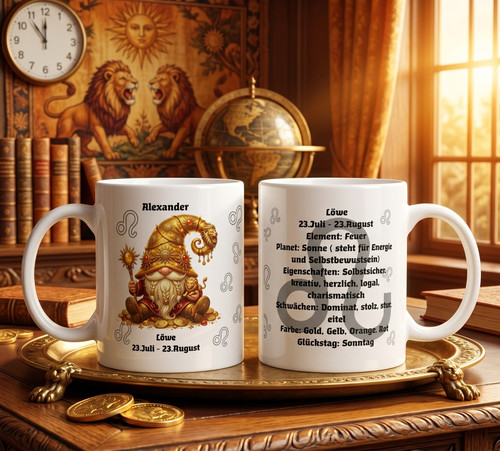 Sternzeichen löwe tasse mit - sternzeichen,
