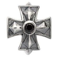 Kreuz mit Stein schwarz