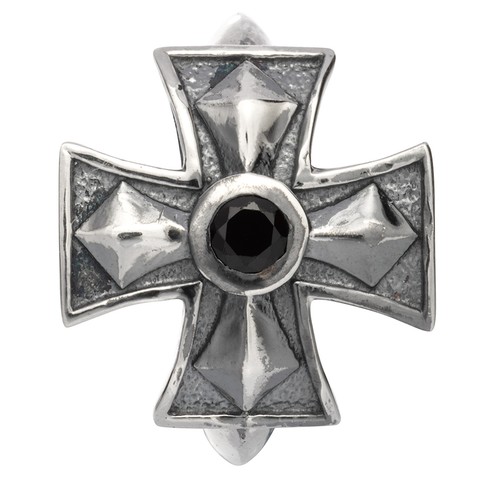 Kreuz mit stein - mit, schwarz