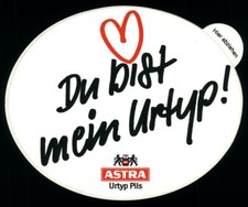 Werbe Aufkleber - Astra Pils