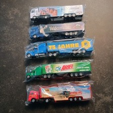 5STÜCK  SAMMLER WERBETRUCKS Marken Firmen Spielzeug Auto  LKW