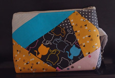 Kosmetiktasche handmade Herzen