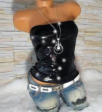 Pailletten top partytop - pailletten,