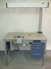 Kavo Einzelarbeitsplatz 1er Labortisch Arbeitstisch Blau, Absaugung, Beleuchtung