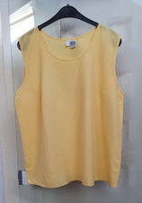 Miss Astor leichtes Tanktop Trägertop Top Gr. 46 gelb - Sommer 