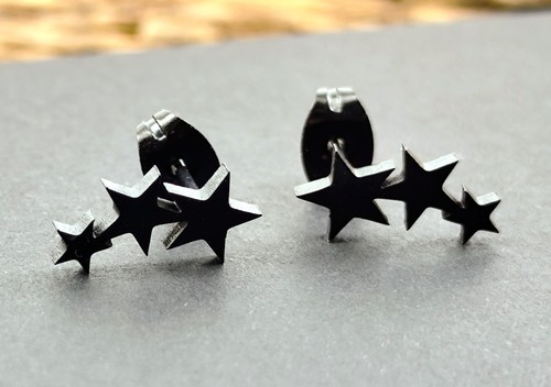 Paar edelstahl ohrstecker - edelstahl,